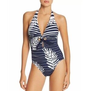 Amoressa by Miraclesuit Venetian Affair Fortuny Tummy Control Swimsuit sz 8 Moon